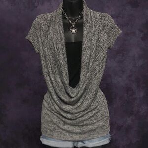 Eclipse Drapey Cowlneck Top
